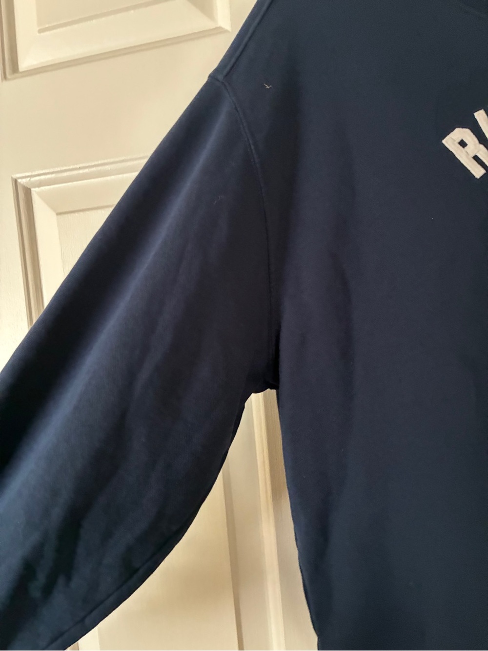 Like new Loft Parisian Sweatshirt Navy "Rue Saint Honore" Pullover Sz S - Picture 6 of 12